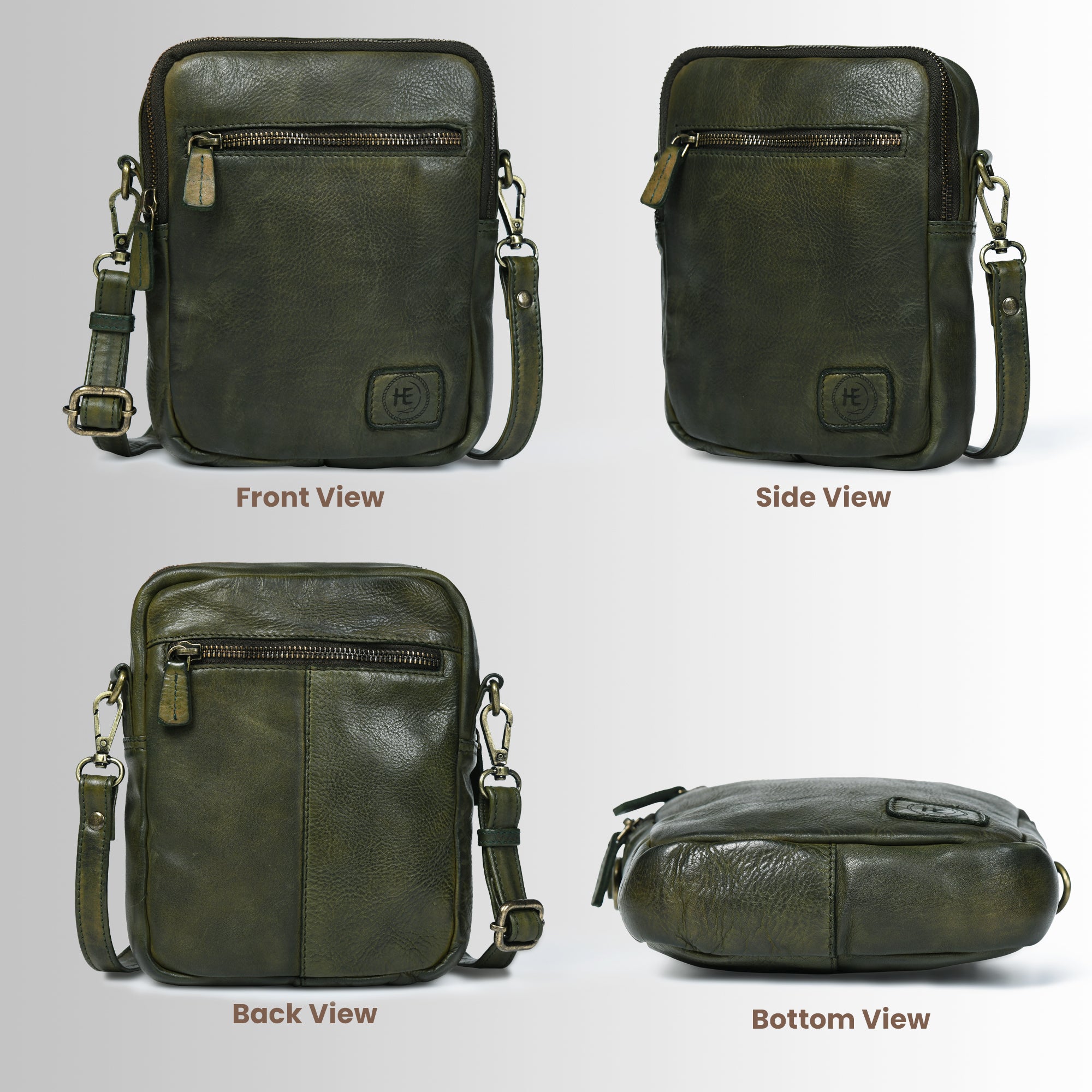 OxBlood Trail Leather Sling Bag